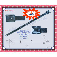 Joint métallique de sécurité de bande BG-T-002, cachetage en métal, joint en métal de timbre